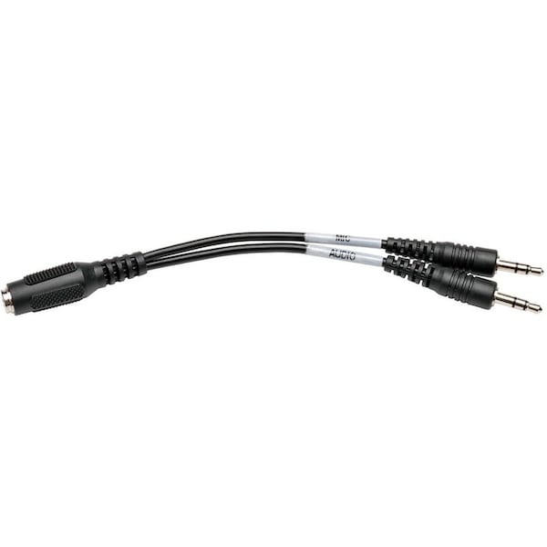 Tripp Lite 6IN 4-POSITION FEMALE TO 3X2-POSITION MALE AUDIO HEADSET SPLITTER ADAPTER 3.5MM P318-06N-FMM - main