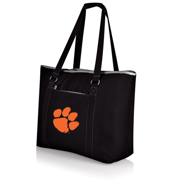 Picnic Time Family Of Brands NCAA Clemson Tigers Tahoe XL Tote Cooler Bag - Soft Cooler Bag - Picnic Cooler, Black 598-00-175-104-0 - main