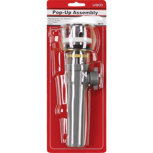 Westlake Pipe & Fittings 1-1/4'' Chrome-Plated/Plastic Moen Style Pop-Up Assembly 3/1/4613 - main