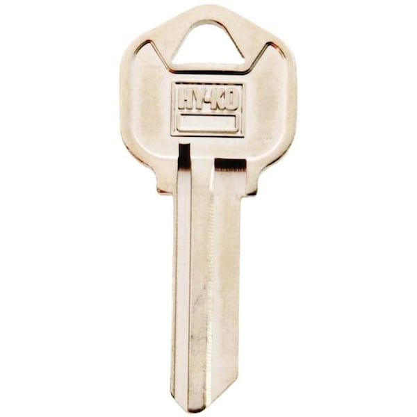 Hy-Ko Key Blank, Brass, Nickel, For Kwikset Cabinet, House Locks and Padlocks 11010KW1 - main