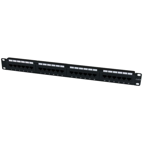 Startech.Com 24 Port 1U Rackmount Cat6 Patch Panel C6PANEL24 - main