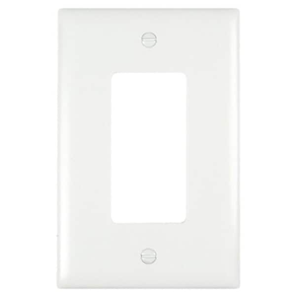 Pass & Seymour Wht 1G Deco Jumbo Plate TPJ26W - main