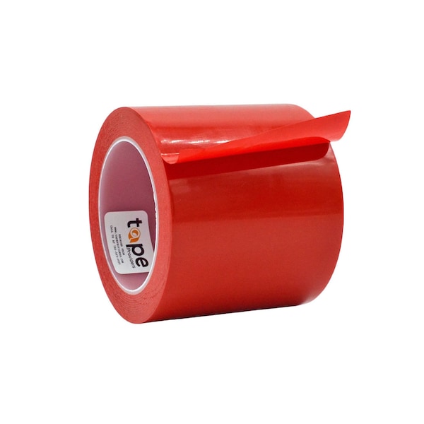 Wod Tape GHT7R-UV Polyethylene Stucco Shrink Wrap Tape UV Resistant 4 in. x 60 yds. Red, 12PK WOD GHT7R-UV-04000-12-60-RED - main