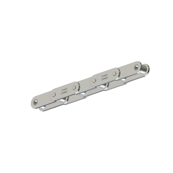 Senqcia Hi-Max Conveyor Series Double Pitch Riveted Standard , 10 ft OAL, 1P, .312 Dia x .313 W, 304SS C2040SSHMRB - main