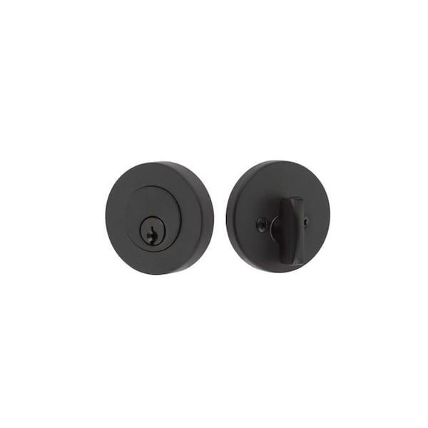 Emtek Residential Deadbolts Single Cylinder Flat Black 8423US19 - main