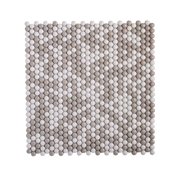 Apollo Tile White Beige 12.5 in x 12.8 in Recycled Glass Floor and Wall Mosaic Tile 11.11 sqft/case, 10PK APLVRE8811A - main