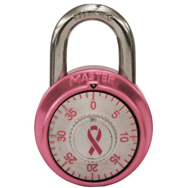 Master Lock 2 in. H X 1-7/8 in. W Steel 3-Dial Combination Combination Padlock 1530DPNK - main