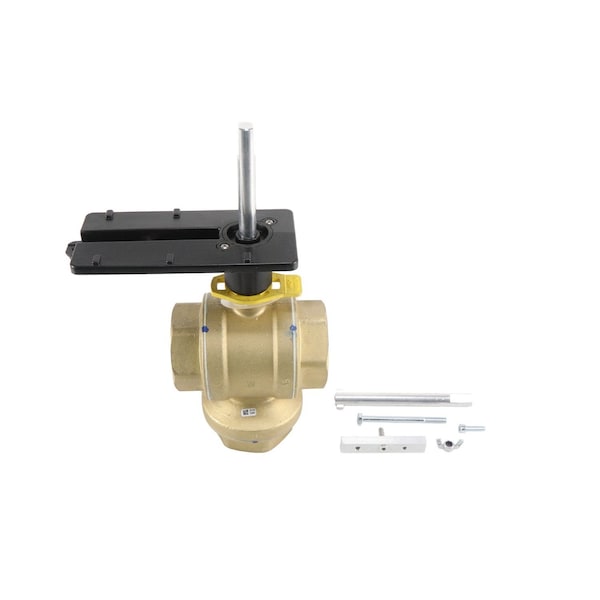 Honeywell Control Ball Valve, 2 in. NPT, 3-Way, Brass Body, 83 Cv, Modulating VBN3FRPX0000 - main
