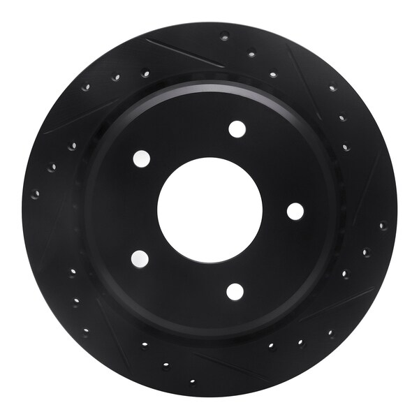 Dynamic Friction Co DFC Brake Rotor - Drilled and Slotted - Black 633-47027R - main