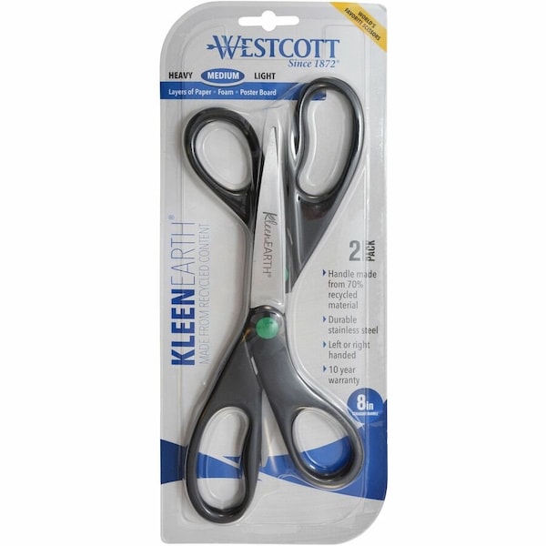 Acme United Westcott Lightweight 8 Allpurpose Scissors, Black, 2PK ACM15179 - main