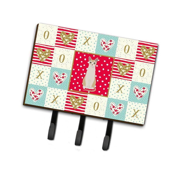 Carolines Treasures 6 x 2 x 9 in. Singapura No.2 Cat Love Leash or Key Holder CK5790TH68 - main