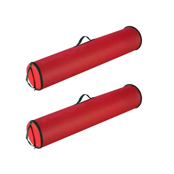 Elf Stor Wrapping Paper Storage Bag 2-Pack 40in Gift Wrap Organizer Holds Up to 50 Rolls of Giftwrap, 2PK 83-DT5154 - main