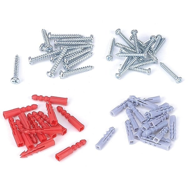 Prosource Screw and Anchor Set, Screws: Zinc Plated, 60-Piece JL821083L - main