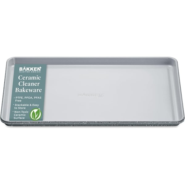 Bakken-Swiss Premium Sheet Pan Set, Blue, Teal, Marble, Golden, Cream, Aluminized Steel, Non-Toxic, Heavy-Duty SBKCRSTBKMARSHT - main