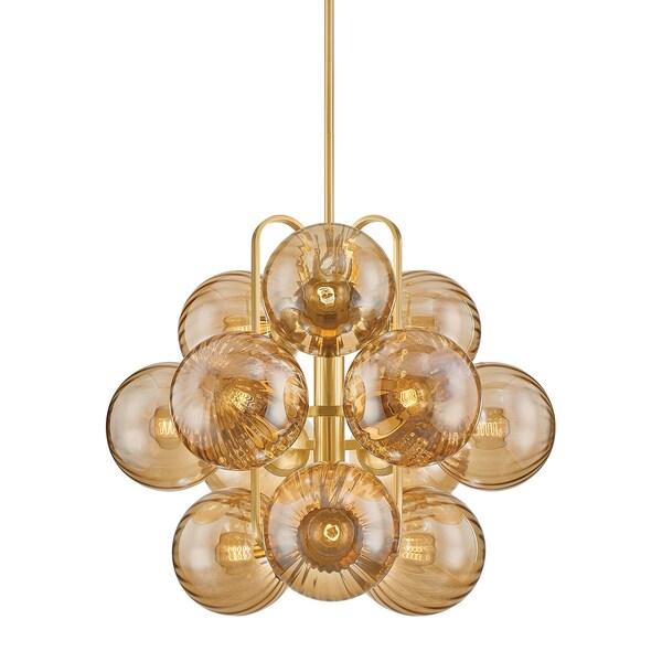 Corbett Lighting Cronus 34 in. Chandelier Vintage Polished Brass 476-34-VPB - main
