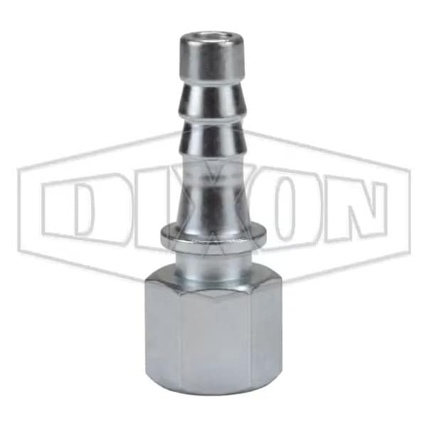 Dixon 3500 Nipple, 3/8 x 1/2 In, Fnpt x Hose Shank, Steel, Zinc Plated, Domestic 3550 - main