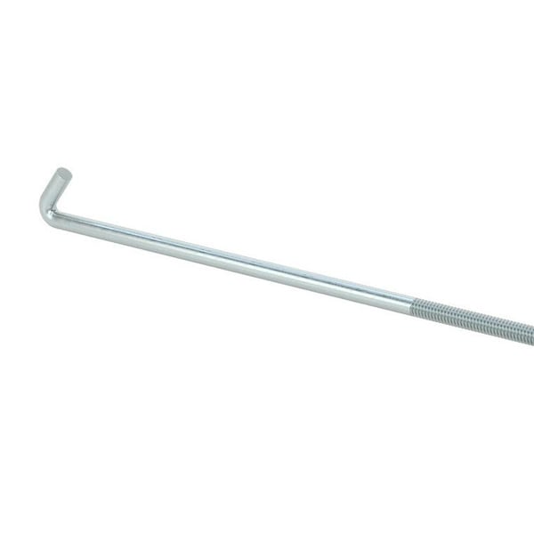 Zmg Fasteners Plus 1/4 - 20 x 10" HOLD DOWN 60 DEGREE HOOK BOLT CARBON STEEL ZINC CLEAR ZMG58216 - main