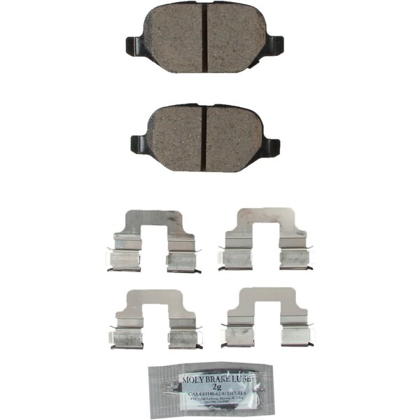 Akebono 12-13 Fiat 500:Rear Euro Pads, Eur1569 EUR1569 - main