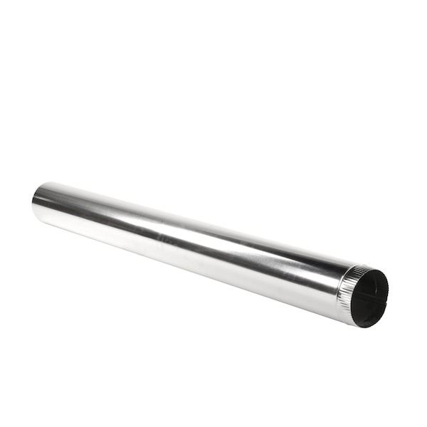 Gaf Master Flow 3 in. X 2 ft. 26 Guage Round Metal Pipe 26CP3X24 - main