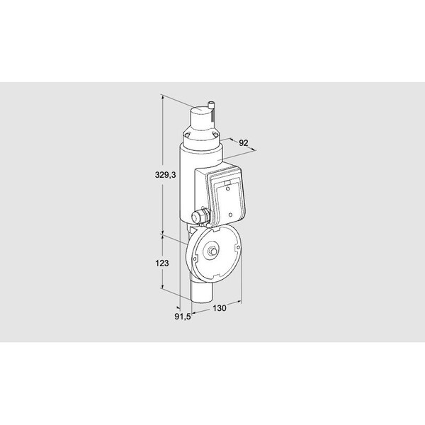 Honeywell Kromschroder Solenoid-Operated Butterfly Valve - MB 7/BVHM, Up to 450°C, DN 40–100 KS74923044 - main