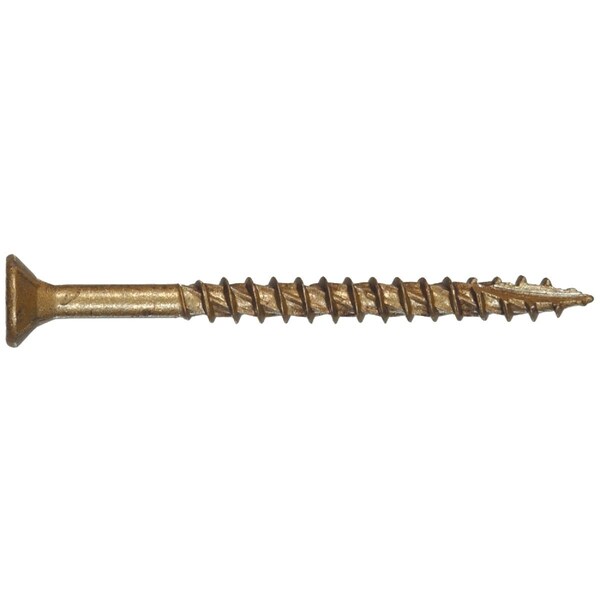 Hillman Power Pro No.10x3-1/2'' Bronze Ceramic Flat Head Star Exterior Wood Screw, 1000 Ct. 1/4 Keg 967781V4 - main