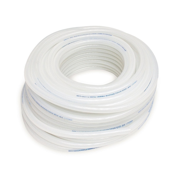 Hps Performance 5/32 in ID x 100 Feet L, 1-Ply Silicone High Temp Heater Hose Tubing, Clear HTHH-016-CLEARx100 - main