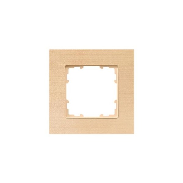 Siemens DELTA miro Frame 1-fold Authentic material wood Wood type beech Dimensions 90x 5TG1101-4 - main