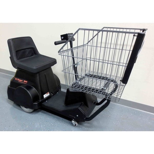 Electro Kinetic Technologies ELECTRIC SHOPPING CART RIDER CAPACITY 75O LBS. BASKET CAPACITY 250 LBS. BLACK EZS--8000-BL - main