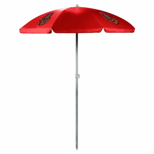 Picnic Time Family Of Brands NCAA Cornell Big Red Outdoor Canopy Sunshade Beach Umbrella 5.5' - Red 822-00-100-684-0 - main