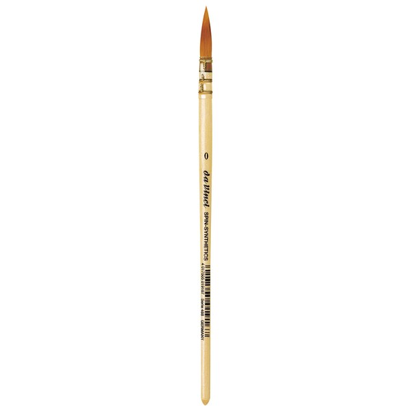 Da Vinci COSMOTOP-SPIN Quill Brush, Synthetic, Watercolor & Indian Ink, Round, Series 488, Size 0 VA-488_0 - main