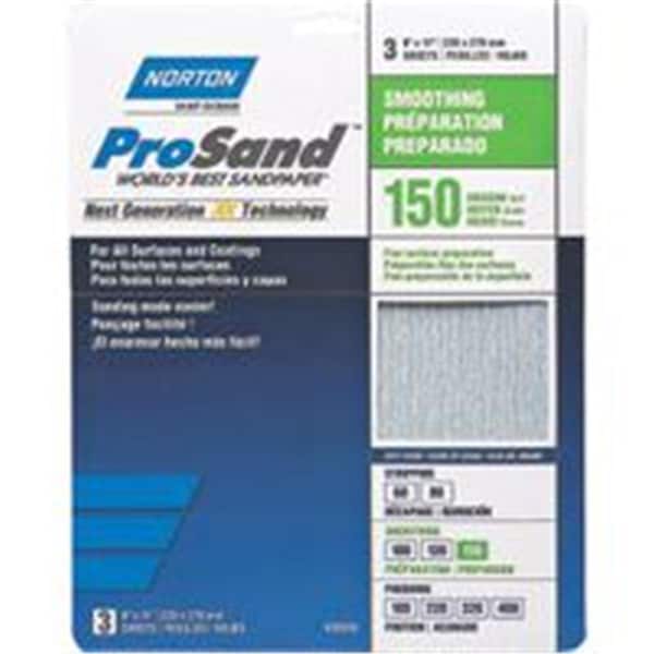 Tool Time 2618 Prosand Sandpaper 9x11 P150 Hand Pack TO3288894 - main