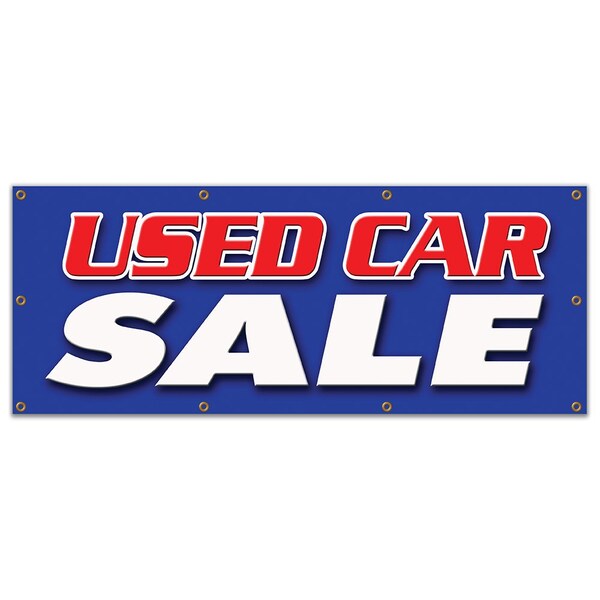 Signmission Used Car Sale, 36 Inch x 96 Inch, Banner B-96 Used Car Sale - main
