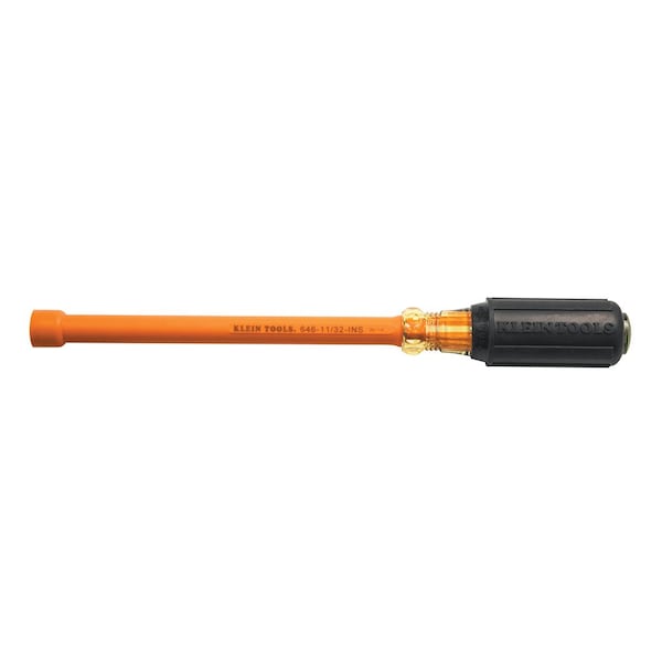 Klein Tools 11/32-Inch Insulated Driver, 6-Inch Hollow Shaft 646-11/32-INS - main