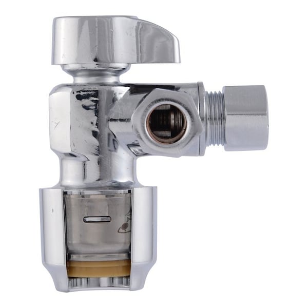 Sharkbite Max Ball Valve, 1/2 x 3/8 x 3/8 in Connection, Push-to-Connect x Compression x Compression UR25558 - main