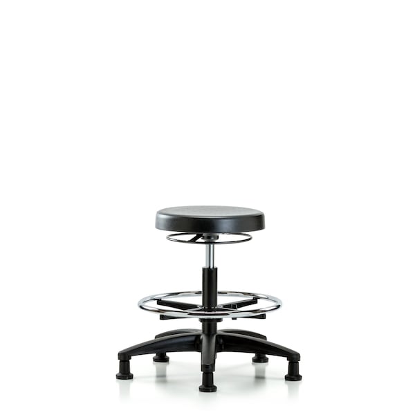 Blue Ridge Ergonomics Bench Stool, Med, Poly, CF, Glides BR-PMBSO-RG-CF-RG - main