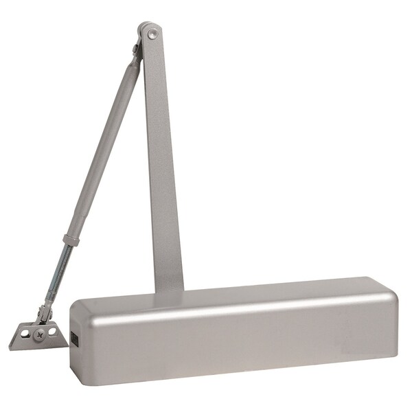 Global Door Controls Commercial Full Cover Grade 1 Door Closer in Aluminum with Adjustable Spring Tension - Sizes 2-6 DC-70BC-AL - main