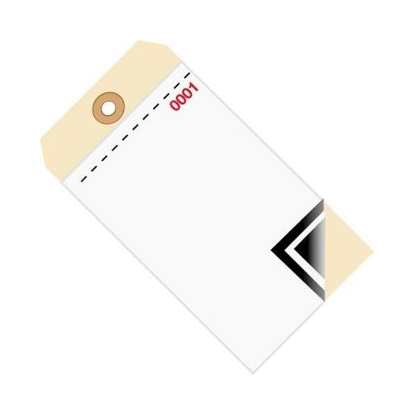 Partners Brand InventoryTag, W/Carbon, 6 1/4x3 1/8", PK500, 10 Point Cardstock, 6 1/4" W, White/Manila, 500 PK G17501 - main