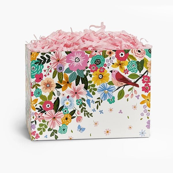 Nashville Wraps Songbird Blooms Basket Box, Large 10.25x6x7.5, 6PK SBBL - main