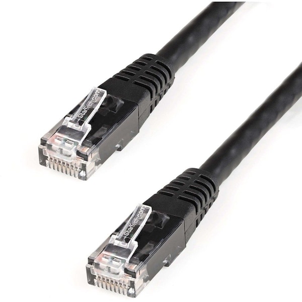Startech.Com 8ft CAT6 Ethernet Cable Black Cat 6 PoE C6PATCH8BK - main
