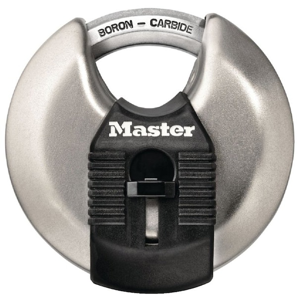 Master Lock Magnum Series Padlock, Keyed Alike Key, Shrouded Shackle, 38 in Dia Shackle, Stainless Steel Body M40XKAD - main