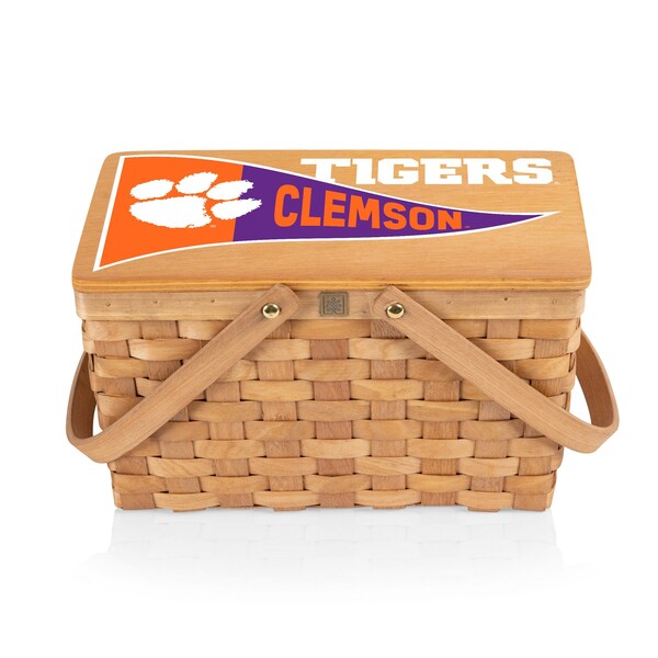 Picnic Time Family Of Brands NCAA Clemson Tigers Poppy Personal Picnic Basket 124-00-299-104-0 - main