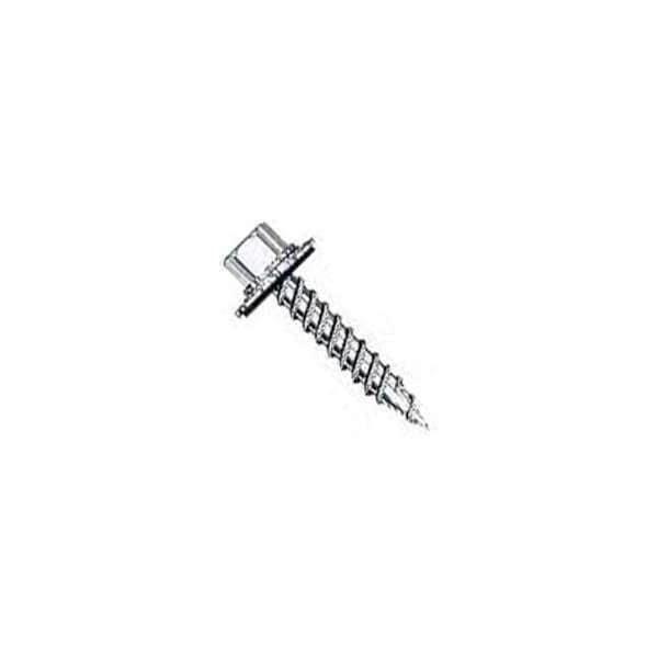 Pro-Fit Wood Screw, #9, 1-1/2 in, Galvanized Flange Round Head Hex Drive 278094 - main