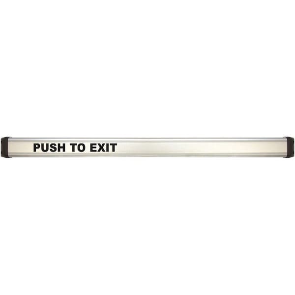 Alarm Controls Exit Device, Grade 2, Anodized Satin Alum REB-1A - main