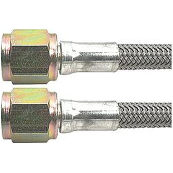 Allstar Performance 26 in. -4 AN Female to - 4 AN Female Straight Braided Steel Brake Lines ALL46400-26 - main