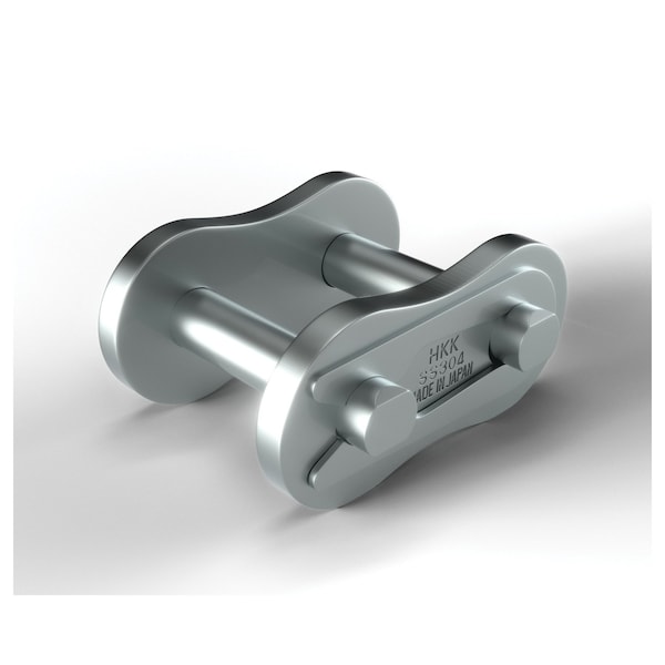 Hkk Chain British Standard Spring Clip Connecting Link, #10B chain, 5/8 P, 0.2 Dia Pin, 304 SS SBS10BSCL1 - main