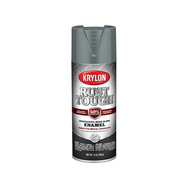 Krylon Battleship Gray Rust Preventative Enamel, Model: RTA9206, 12 oz Aerosol K09206 - main