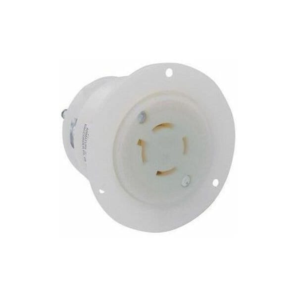 Leviton Industrial Grade Flanged Outlet 20 Amp, 125/250 Volt 2416 - main