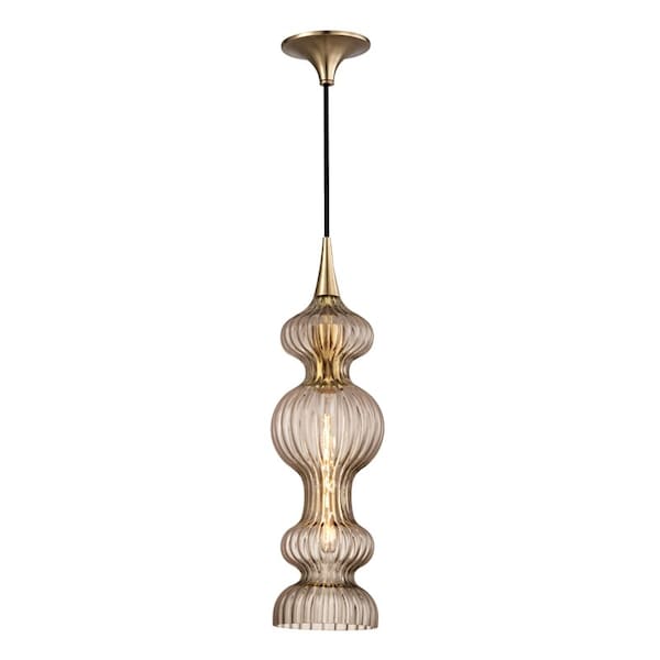 Hudson Valley Lighting Pomfret 1 Light Pendant 6 In. Aged Brass/Bronze 1600-AGB-BZ - main