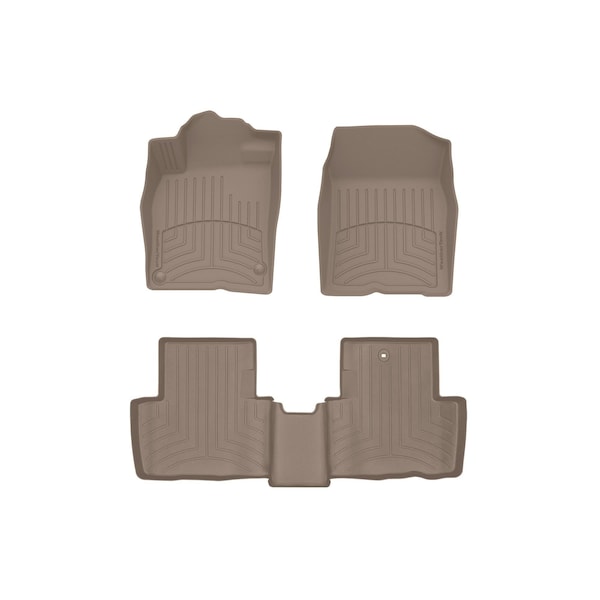 Weathertech Tan, Front and Rear FloorLiner HP 45943-1-2IM - main