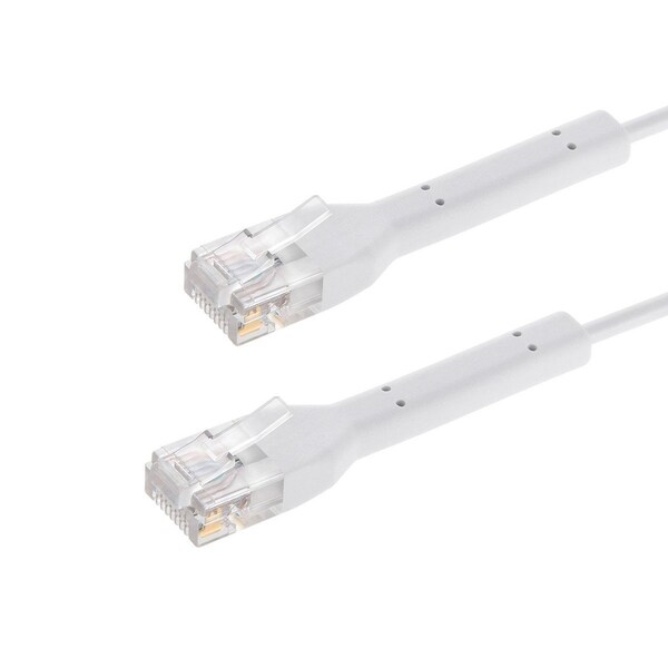 Monoprice Cat6A Ethernet Patch Cable - Bendable UTP 30AWG 2ft White 49145 - main